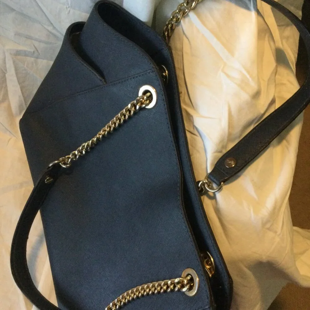 Michael Kors Jet Set Navy Blue Tote/Shoulder Bag - Picture 6 of 6